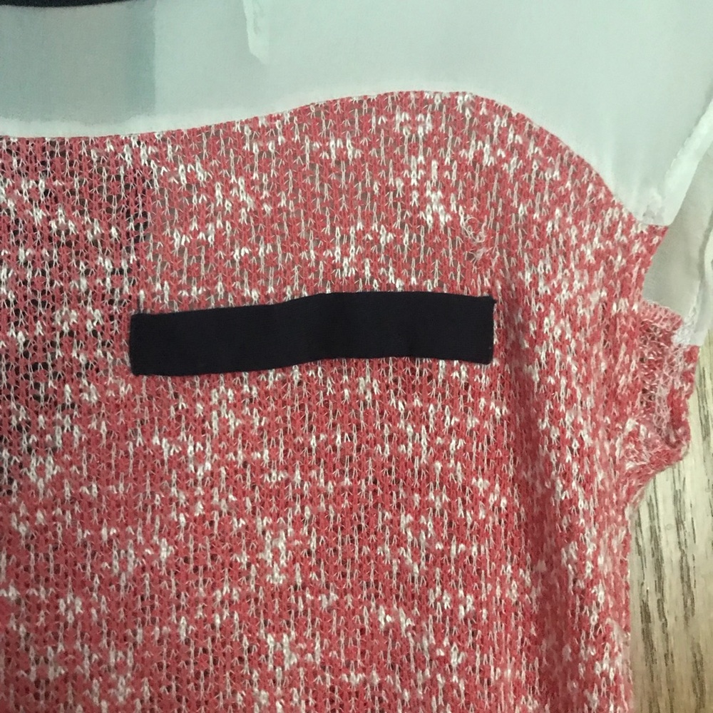 Half-Knit High-Low Blouse - Picture 2 of 5